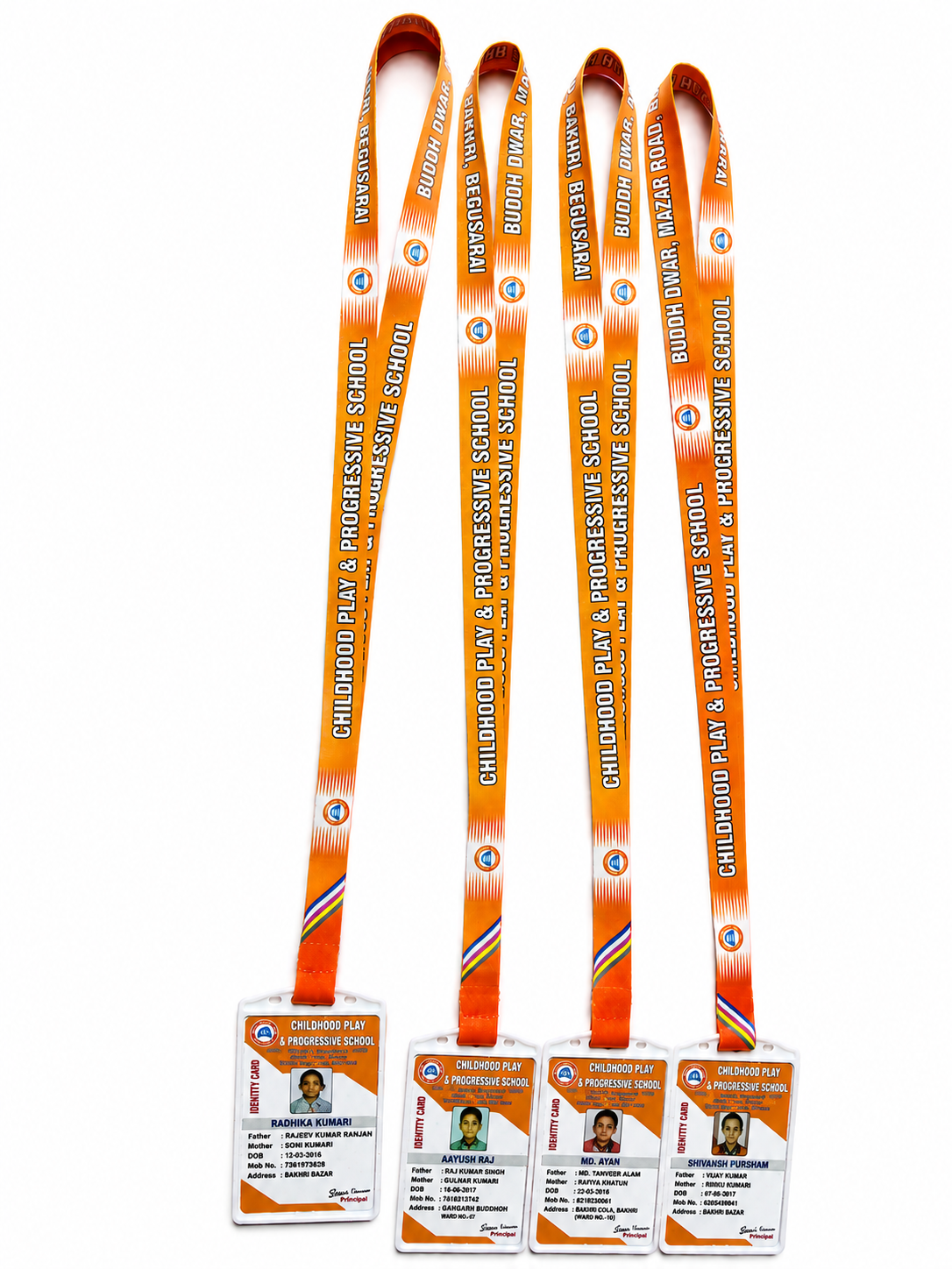 Premium Multicolour Lanyard with Card Print